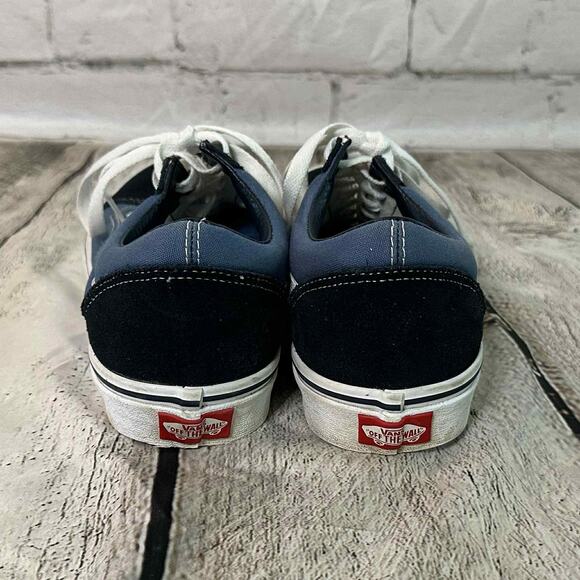 D10 Vans Old Skool Blue and Black Sneakers, Size 9, Pre-owned - Picture 3 of 8